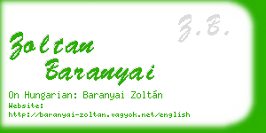 zoltan baranyai business card